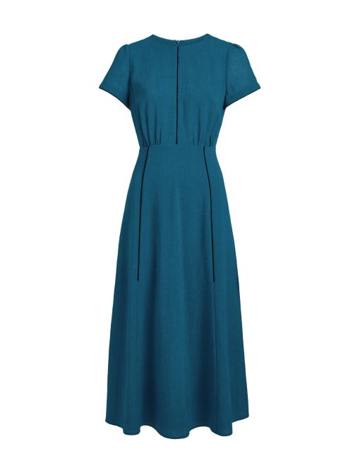 Rosie Techni Voile Maxi Dress - Azure Blue - 画像 (13)