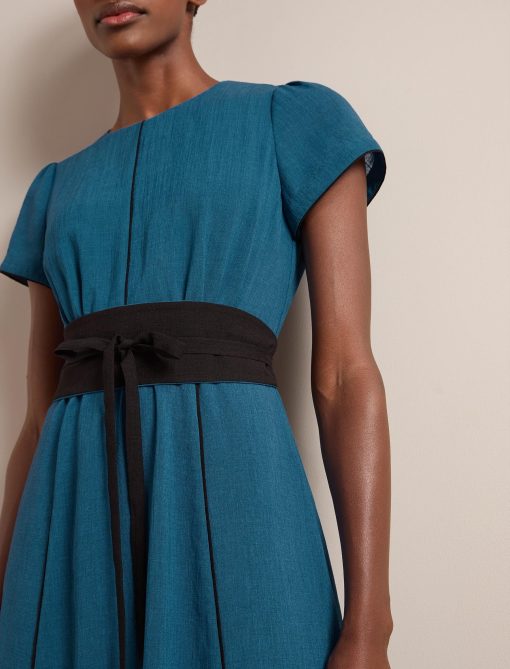 Rosie Techni Voile Maxi Dress - Azure Blue - 画像 (3)