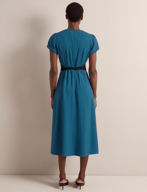 Rosie Techni Voile Maxi Dress - Azure Blue - 画像 (12)