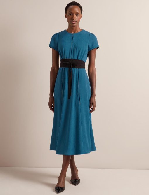Rosie Techni Voile Maxi Dress - Azure Blue - 画像 (6)