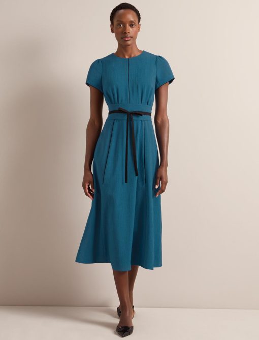 Rosie Techni Voile Maxi Dress - Azure Blue - 画像 (8)
