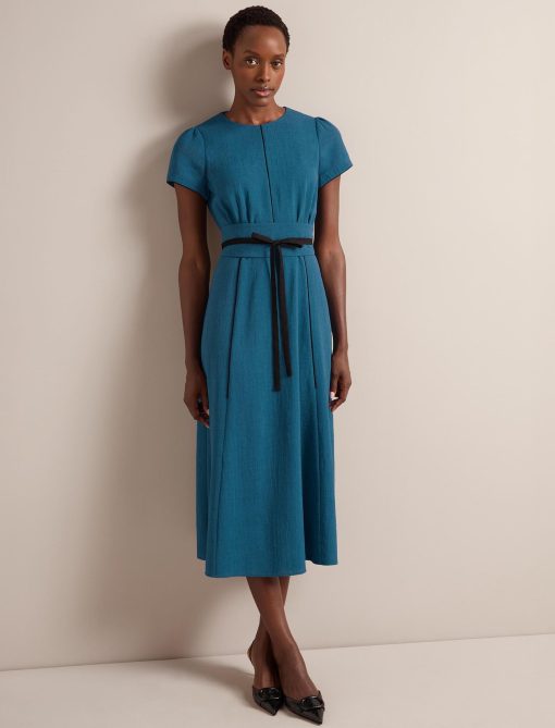 Rosie Techni Voile Maxi Dress - Azure Blue - 画像 (4)