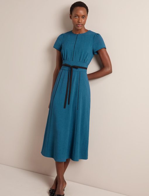Rosie Techni Voile Maxi Dress - Azure Blue - 画像 (9)