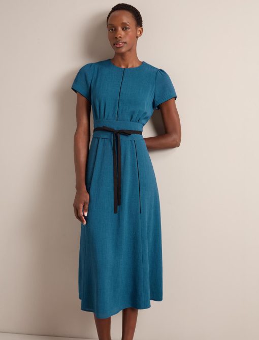 Rosie Techni Voile Maxi Dress - Azure Blue - 画像 (5)