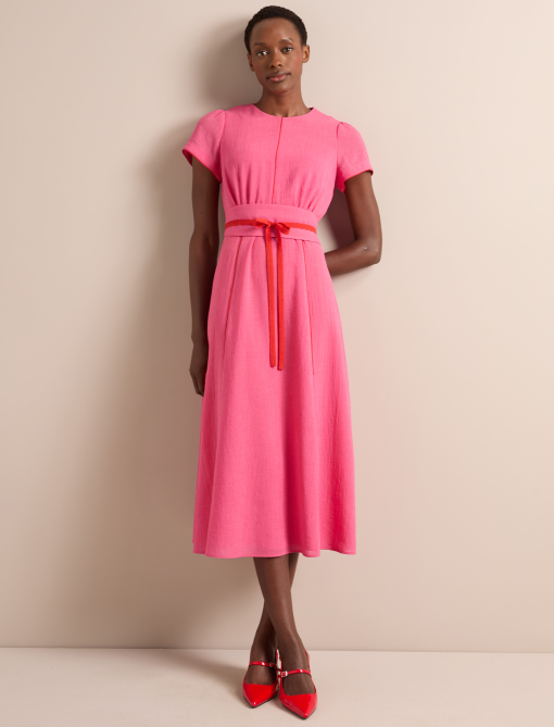 Rosie Techni Voile Maxi Dress - Hot Pink Crimson - 画像 (2)
