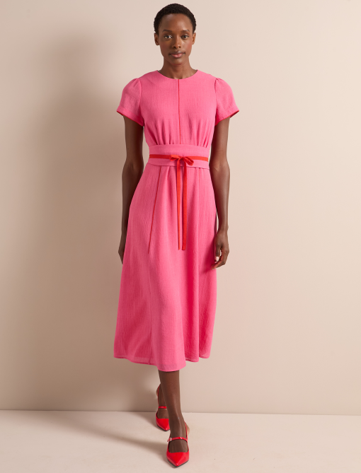Rosie Techni Voile Maxi Dress - Hot Pink Crimson - 画像 (4)