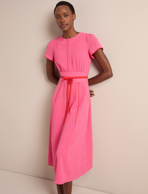 Rosie Techni Voile Maxi Dress - Hot Pink Crimson - 画像 (10)