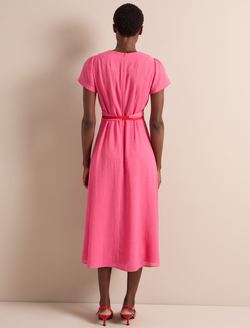 Rosie Techni Voile Maxi Dress - Hot Pink Crimson - 画像 (11)