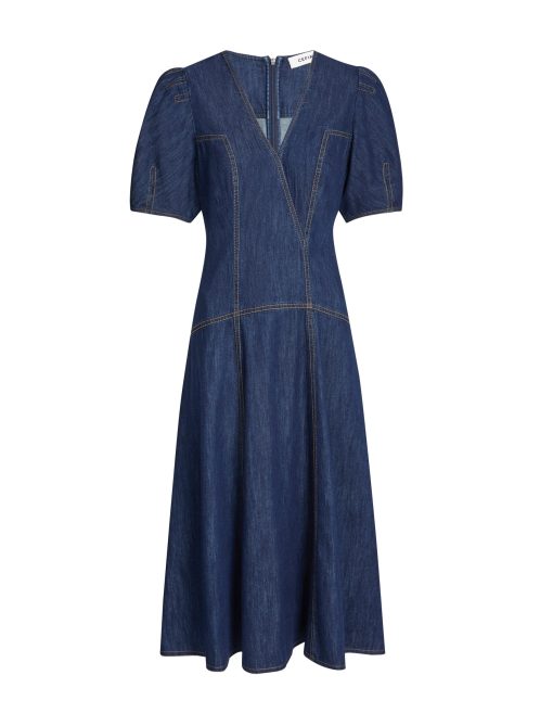 Robin Denim Maxi Dress - Dark Blue - 画像 (8)