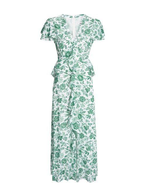 Vivienne Cotton Blend Maxi Dress - Green Palm Floral Print - 画像 (9)