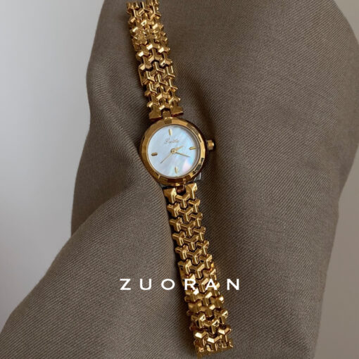 Women's Elegant Small-Dial Quartz Watch (Waterproof & Minimalist)